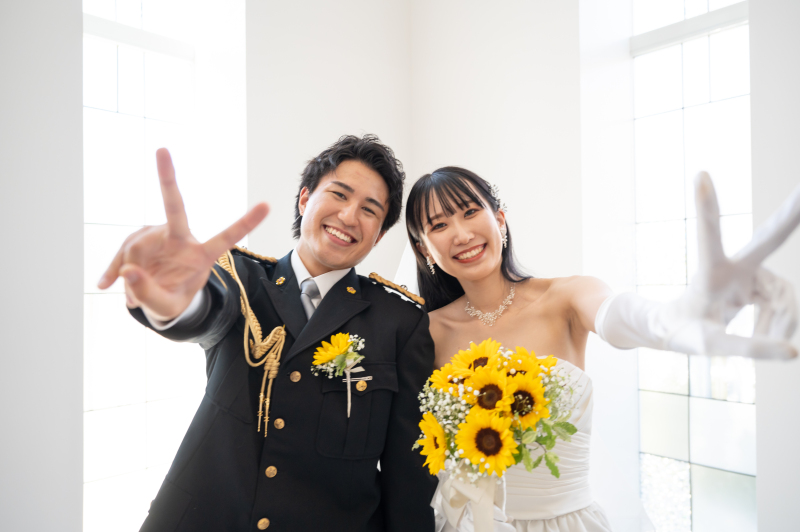 【結婚報告・年賀状にも◎】大切なご家族も一緒に撮影OK*