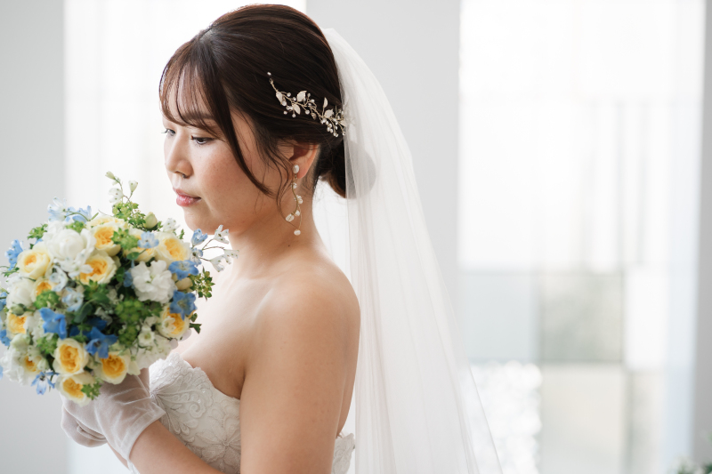 【よくばりプラン】ウェディングドレスもカラードレスも着たい方へ☆衣装チェンジ5分・撮影時間1時間!全データ50カット以上*