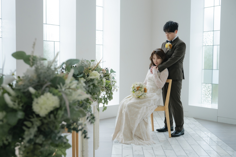 洋装1点【チャペル＋木漏れ日ガーデン】全カットデータ 新婦ヘアメイク＆小物レンタル込み