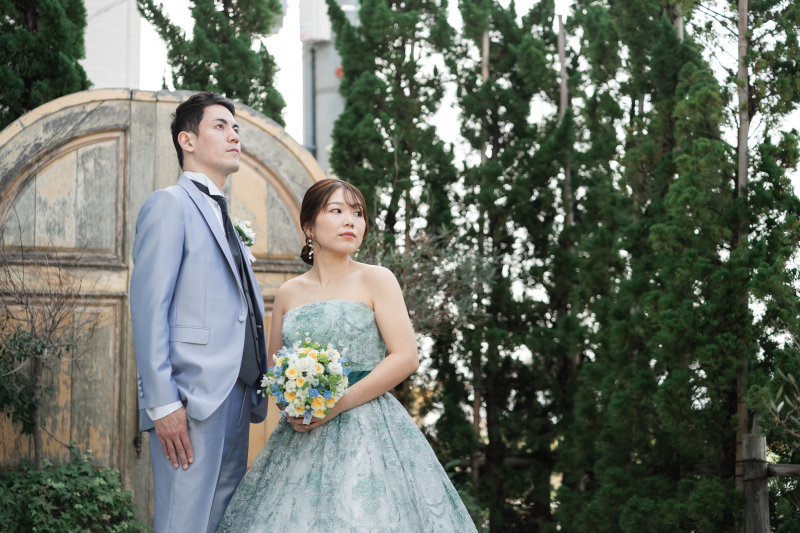 【よくばりプラン】ウェディングドレスもカラードレスも着たい方へ☆衣装チェンジ5分・撮影時間1時間!全データ50カット以上*