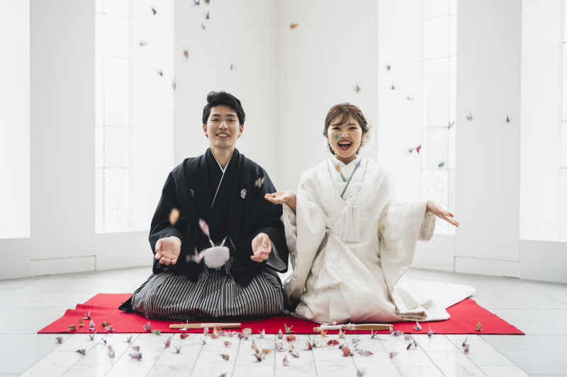 【結婚報告・年賀状にも◎】大切なご家族も一緒に撮影OK*