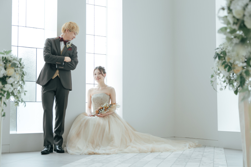 【期間限定】基本料50%オフ◆洋装2着_チャペルフォトプラン|全データ付き☆定価109,000円→54,500円