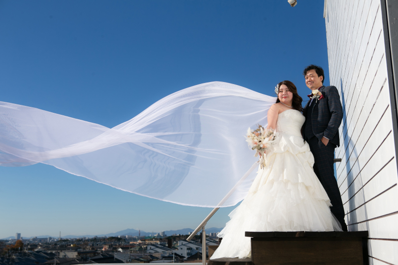 【洋装×2】スタジオ+ルーフガーデン撮影