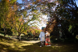 【和装＋洋装】紅葉狩り＋家族で会食