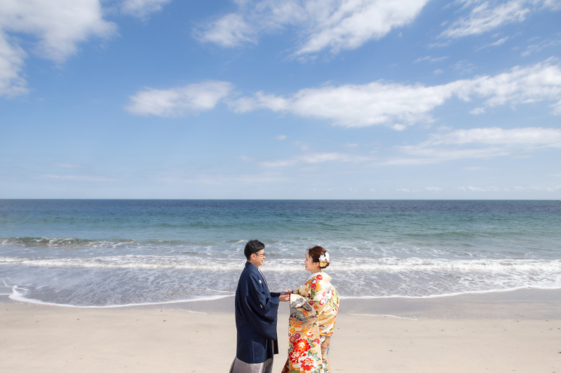 【和装】海も似合う色打掛