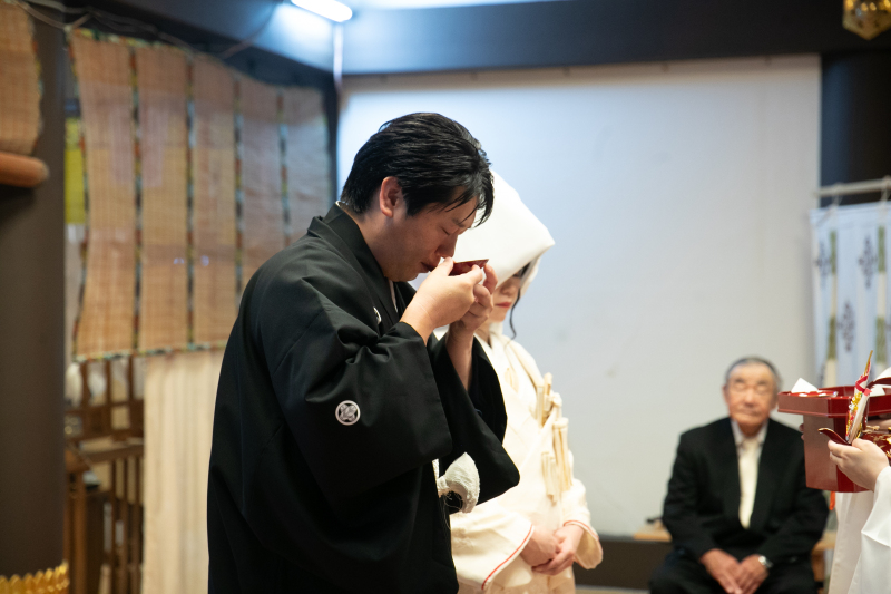 神様へご結婚の奉告