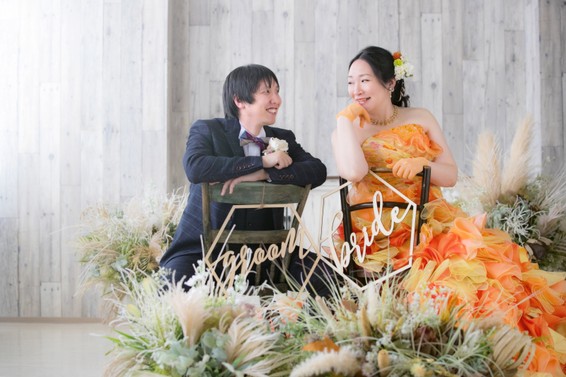 笑顔の合図＊お色直し