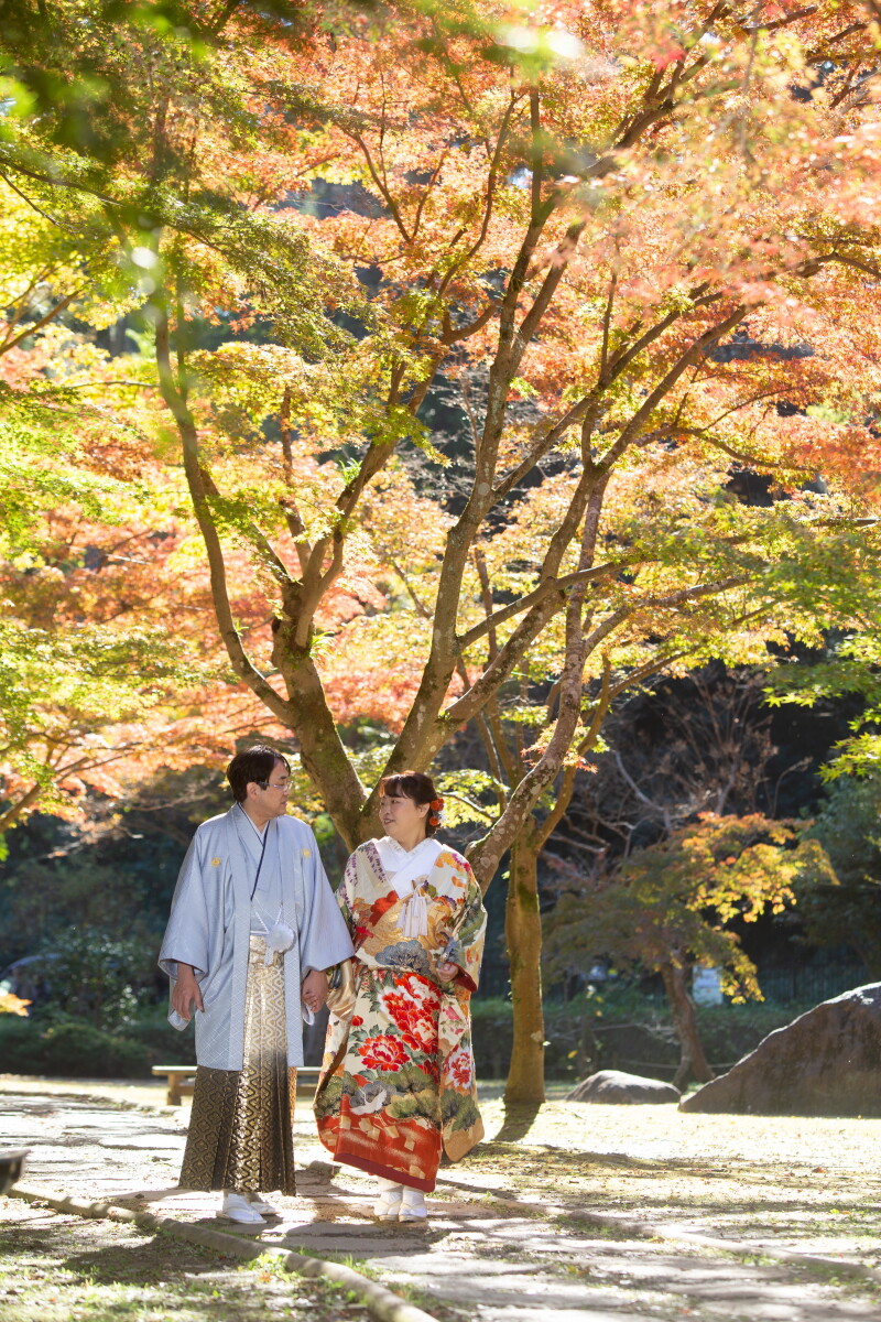 「偕楽園 もみじ谷」