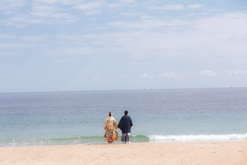 和装&times;海ロケーション