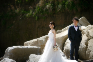 【洋装】崖と海