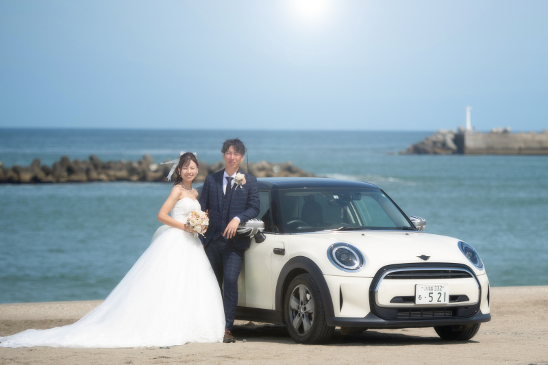 「愛車」+「海」