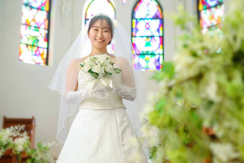 輝く花嫁姿