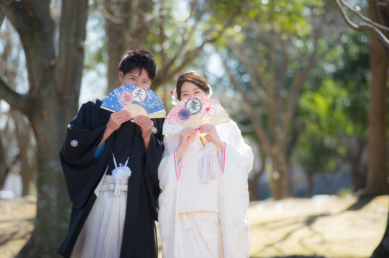 お揃いのポーズ