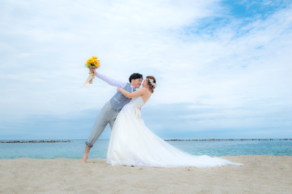 【洋装】海ロケーション