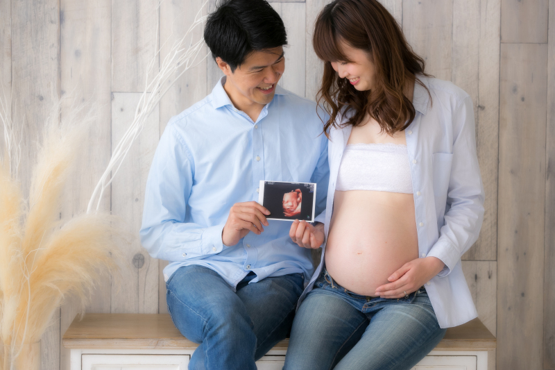 エコー写真と一緒に