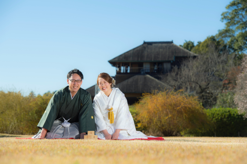 【5月まで限定!スタジオ撮影プレゼント】偕楽園+常盤神社+スタジオ|衣装アップ料金なし|レタッチデータ付き