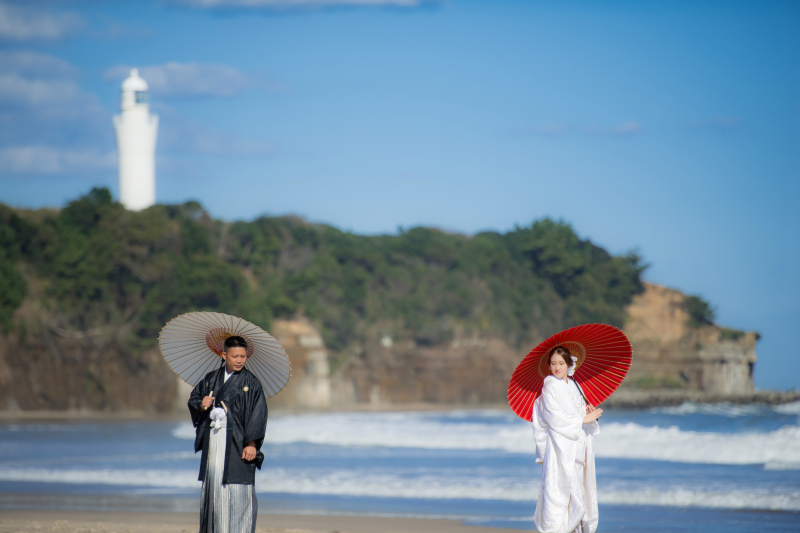 【洋装or和装】お好きな海岸で撮影OK!海ロケーション《全データ/選べる特典付》洋装¥132,000~ 和装¥154,000~