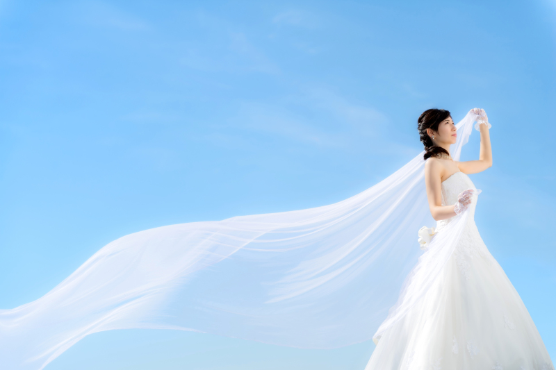 【スタジオでも青空で撮影できる！】"結婚したくなる"スタジオ＆ルーフガーデン撮影プラン｜補正済み全データ＆ご成約特典付き♡