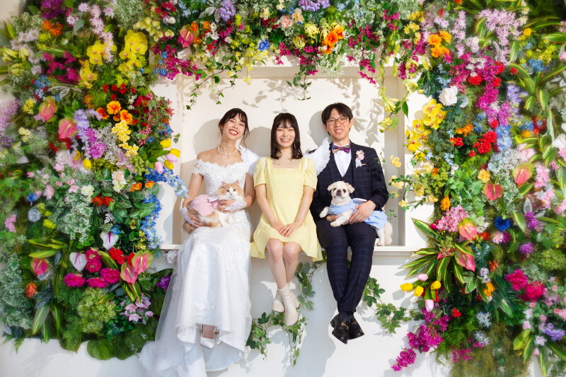 【家族で記念撮影♡】ペットフォトプラン《全データ付き》