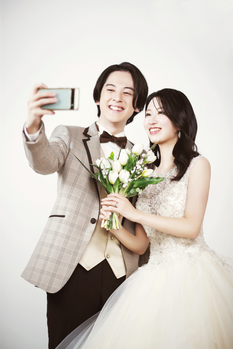 自撮りしているところを♪