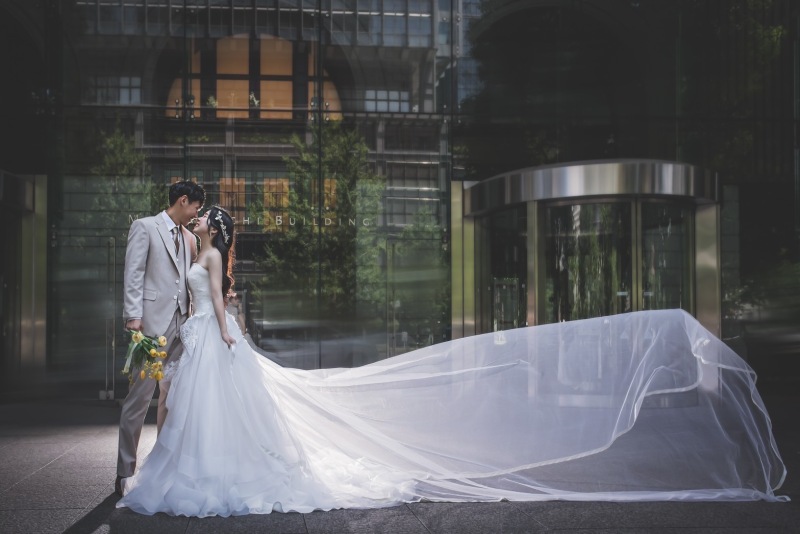 ベールをなびかせて♪