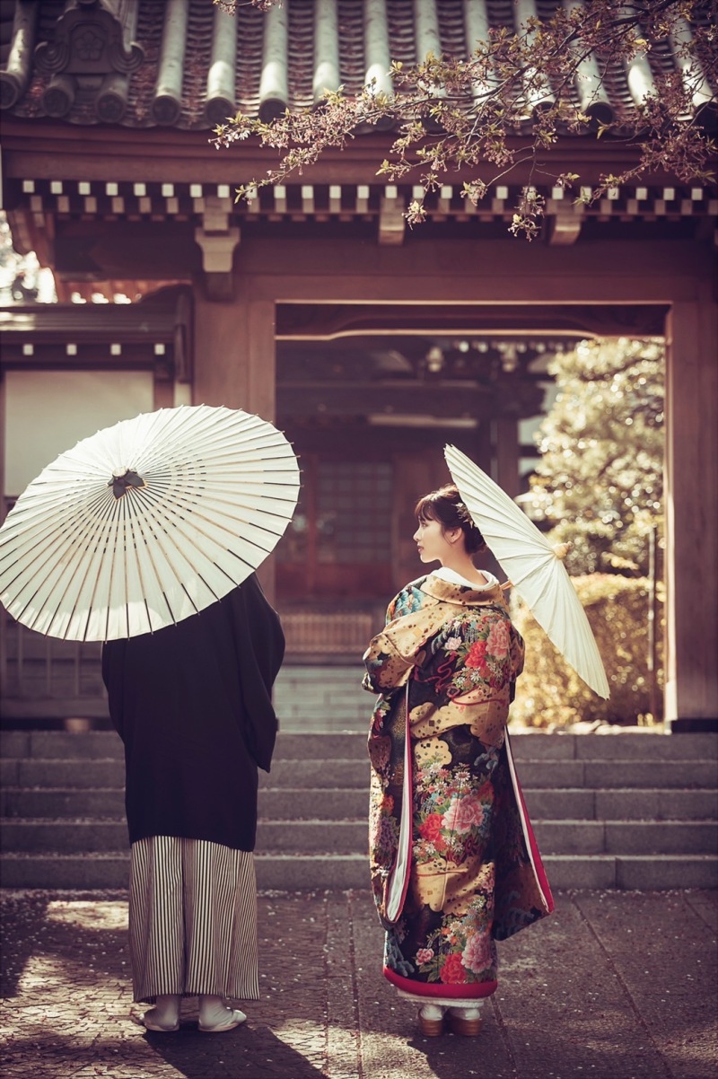 傘をさしながら・・・