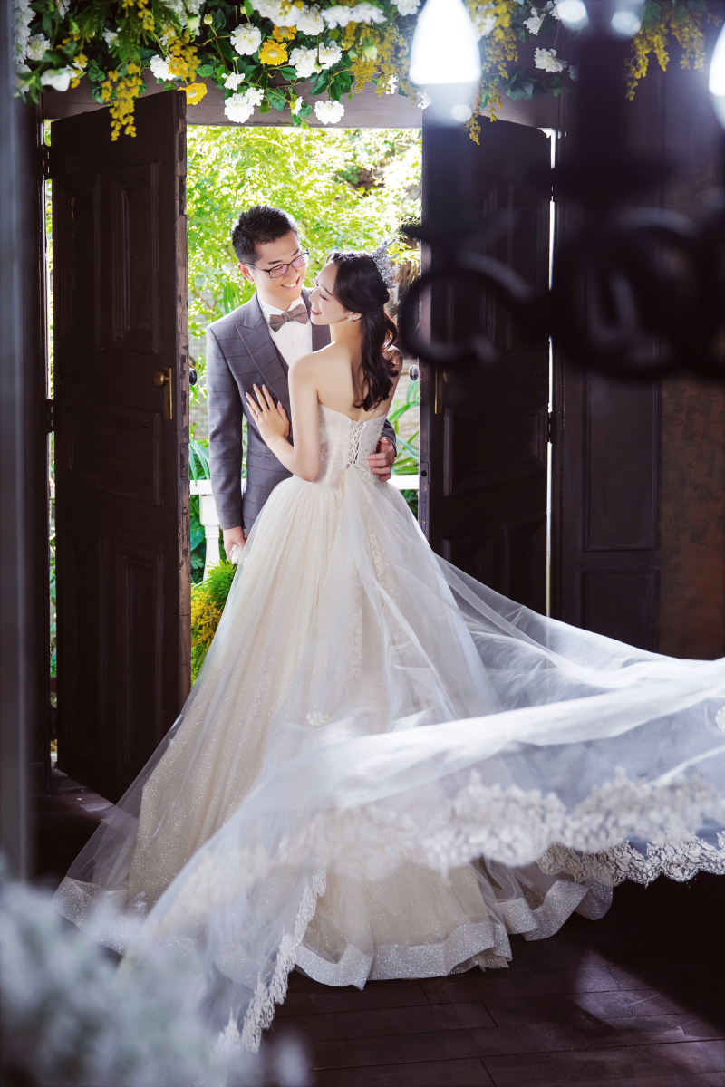 ベールを使って♡