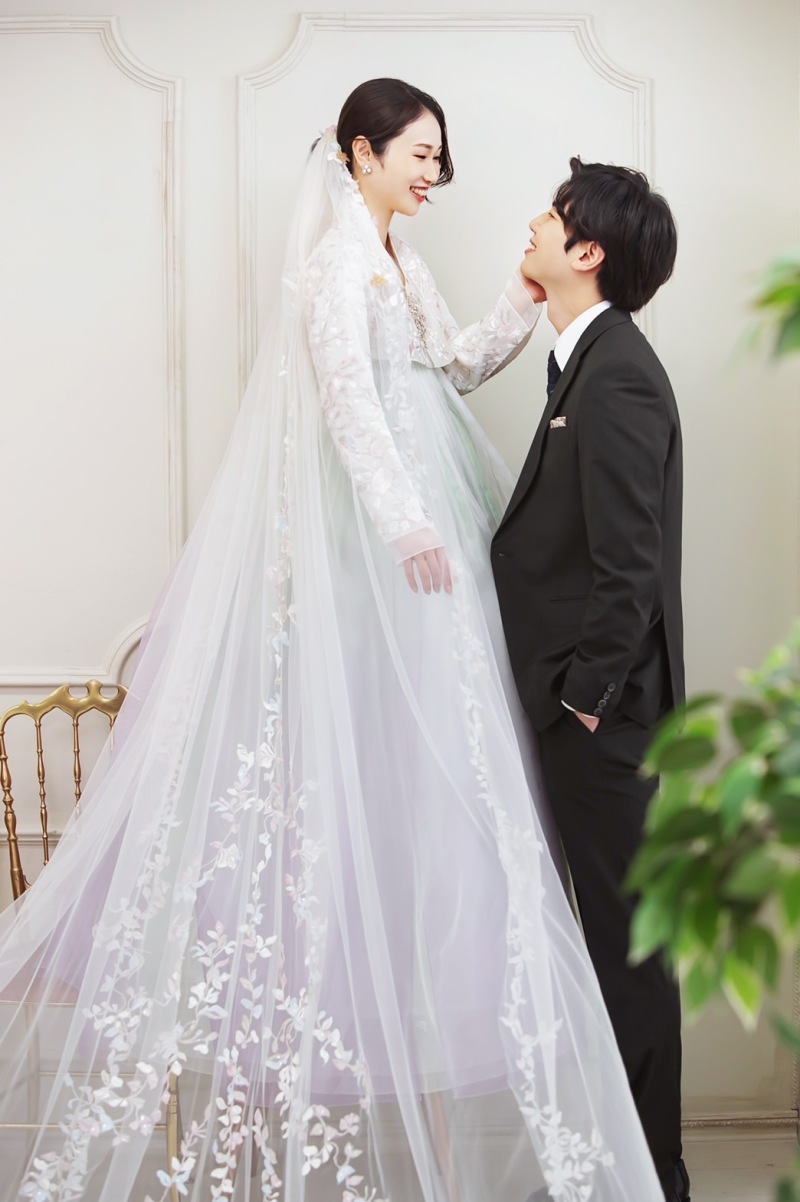 ベールをつけて♡