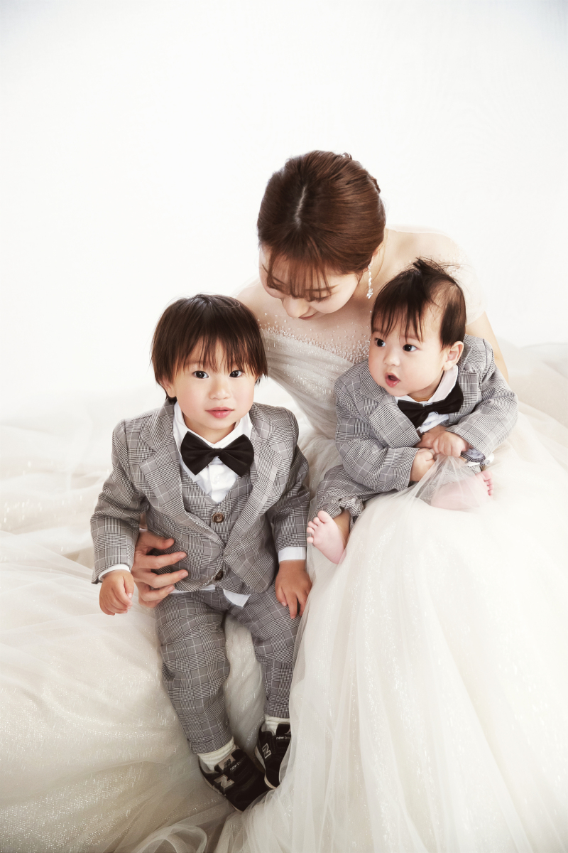 ご新婦様とお子さんで♡