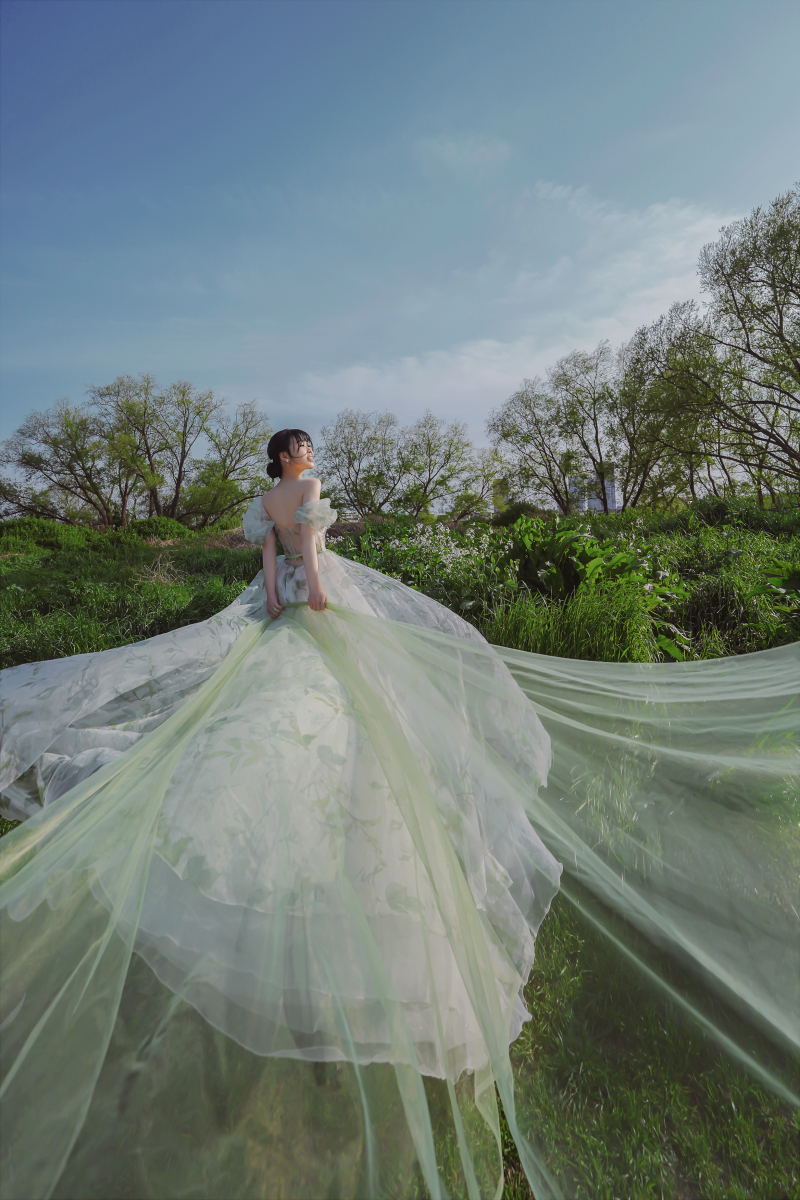 ベールを持って