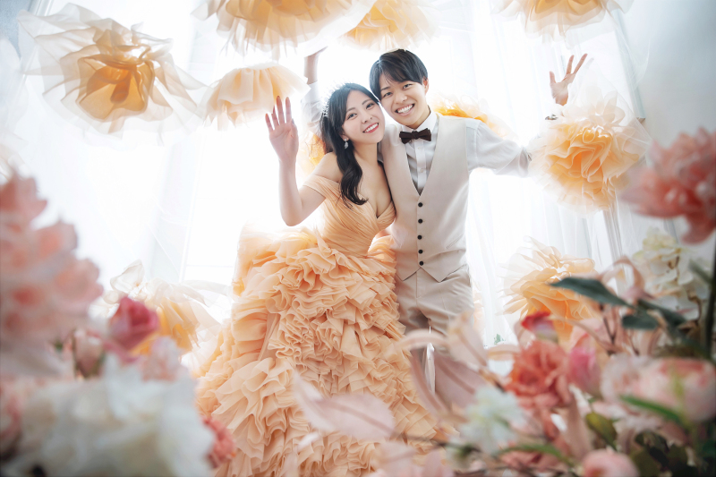 ドレスとセットベール