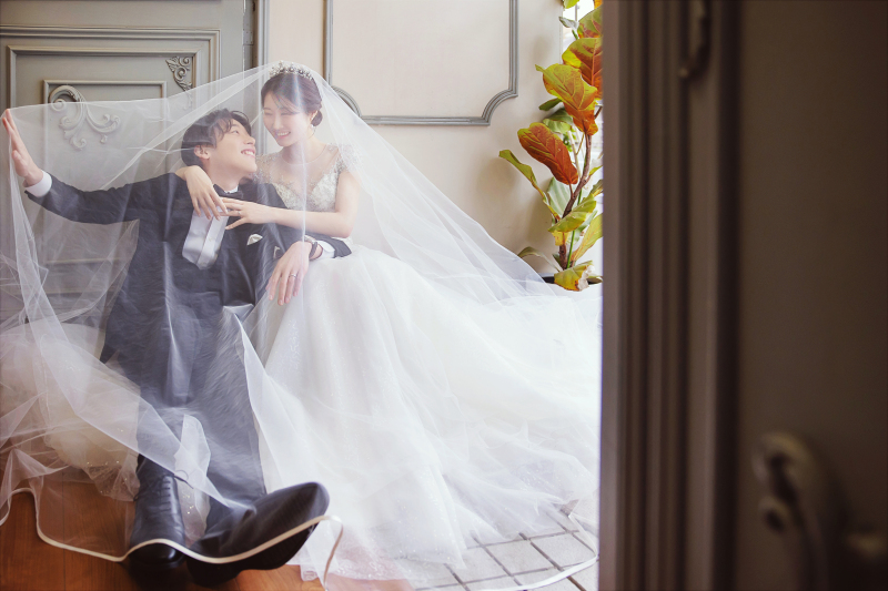 二人でベールに