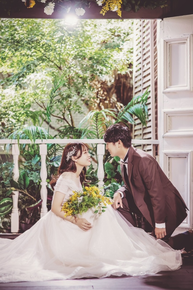 ドレスを広げて♪