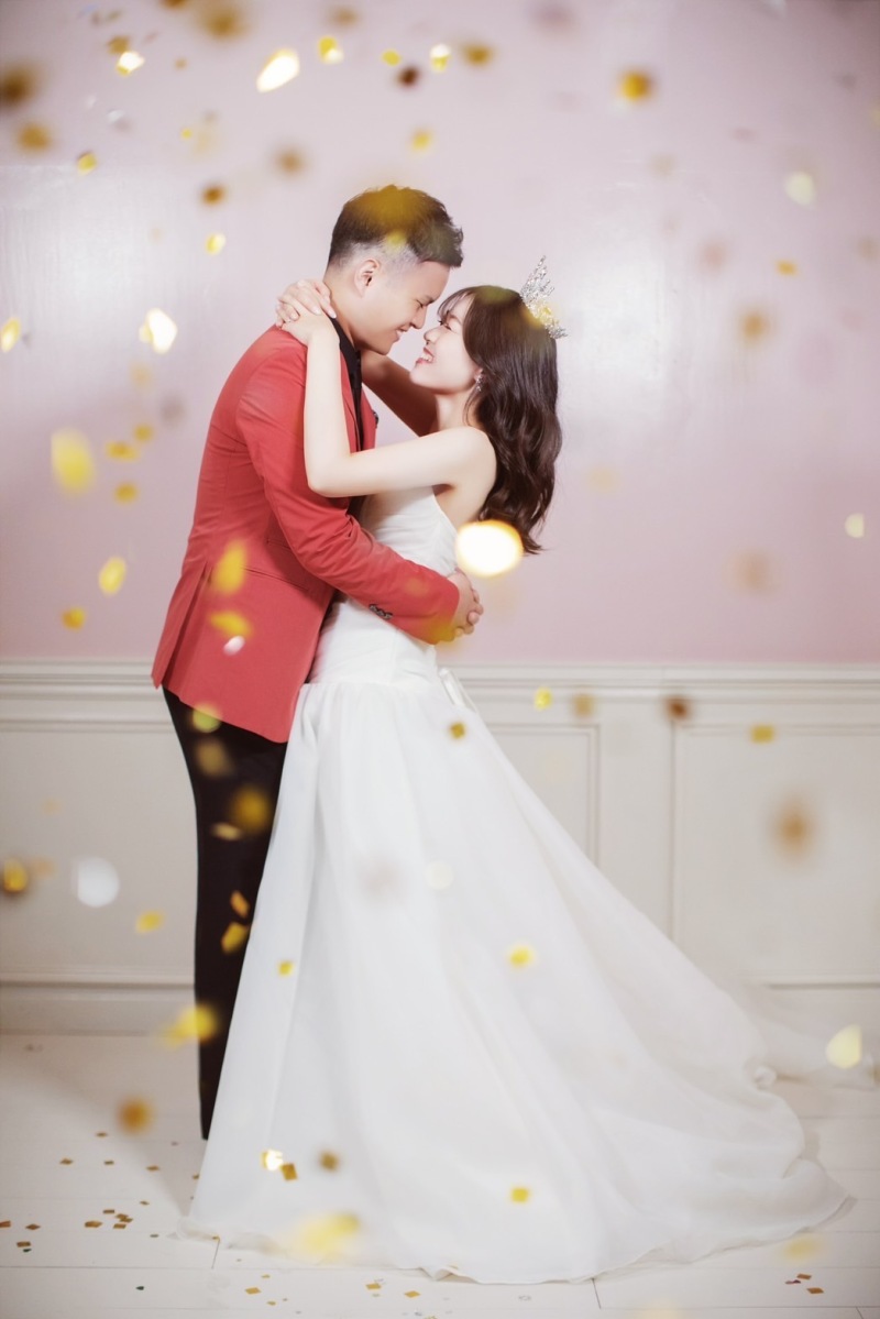 キラキラのコンフェッティと♡