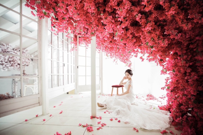 ピンクのお花と♫