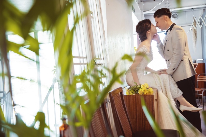 顔を近づけて・・・♡