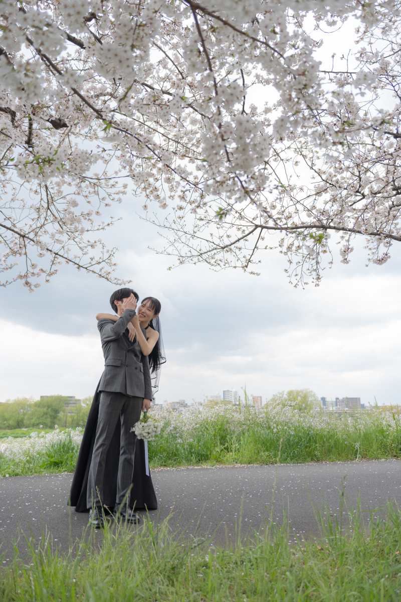 河川敷でワンショット