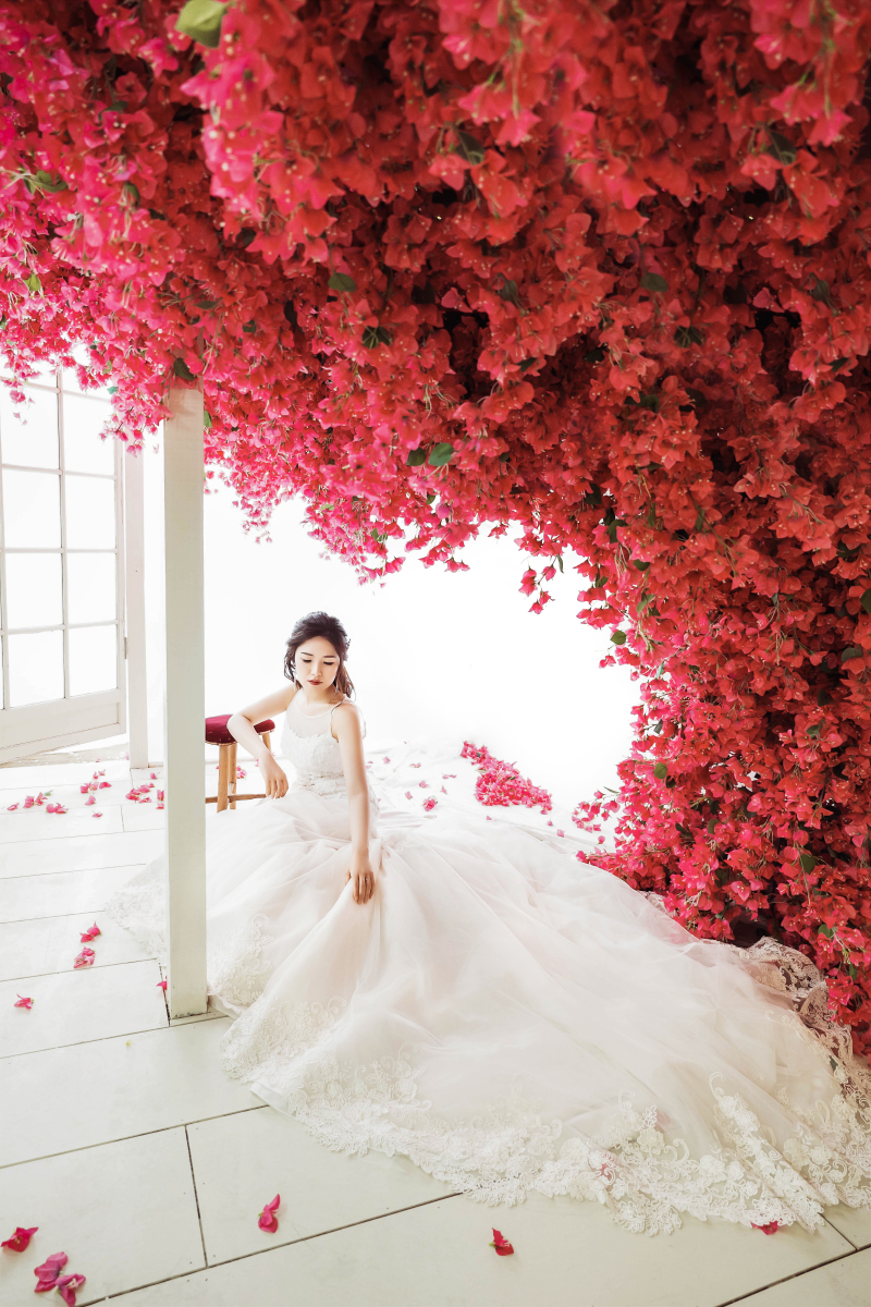 ピンクのお花と♪