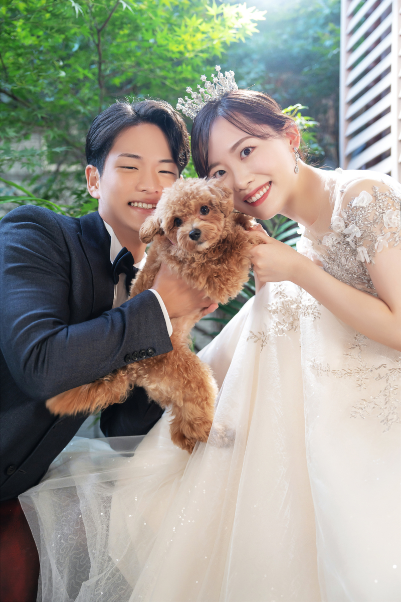 ワンちゃんと一緒に♡