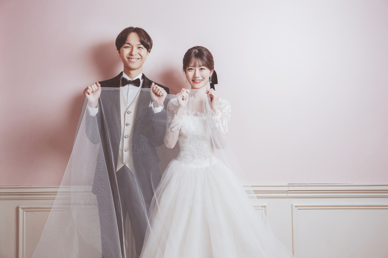 ベールを持って遊びながら♬