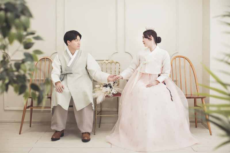 韓服で・・・♡