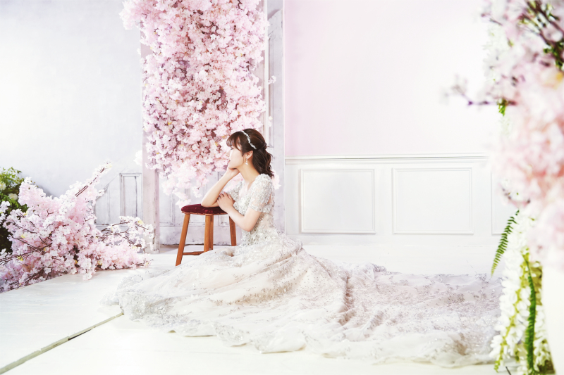 ドレスを広げて♪