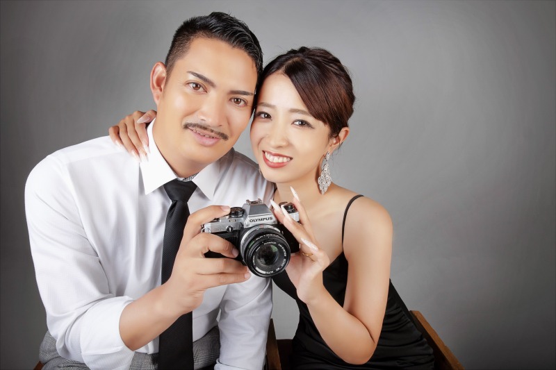 カメラを持って♪