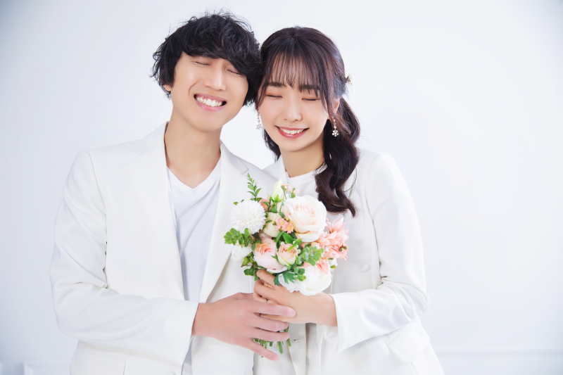 ブーケを持って♡