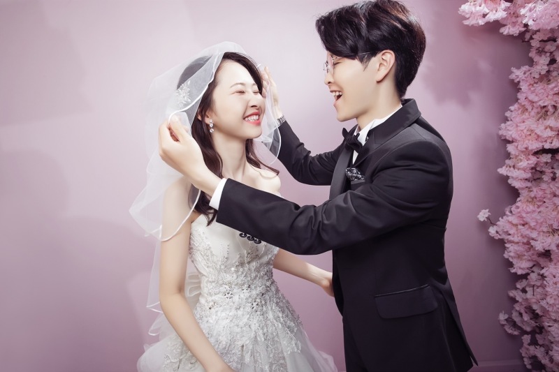 ショートベールで♡