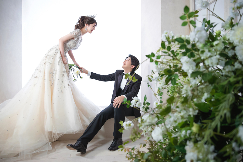 手をつないで見つめあって♡