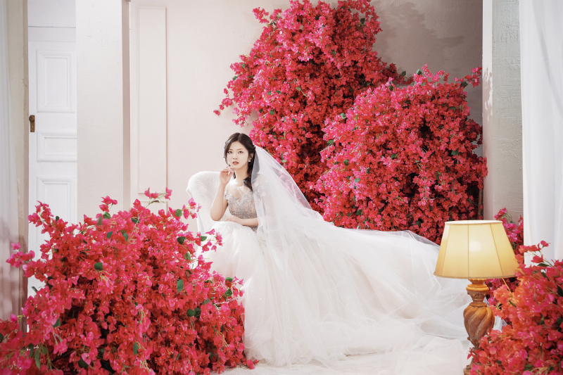 ピンクのお花と