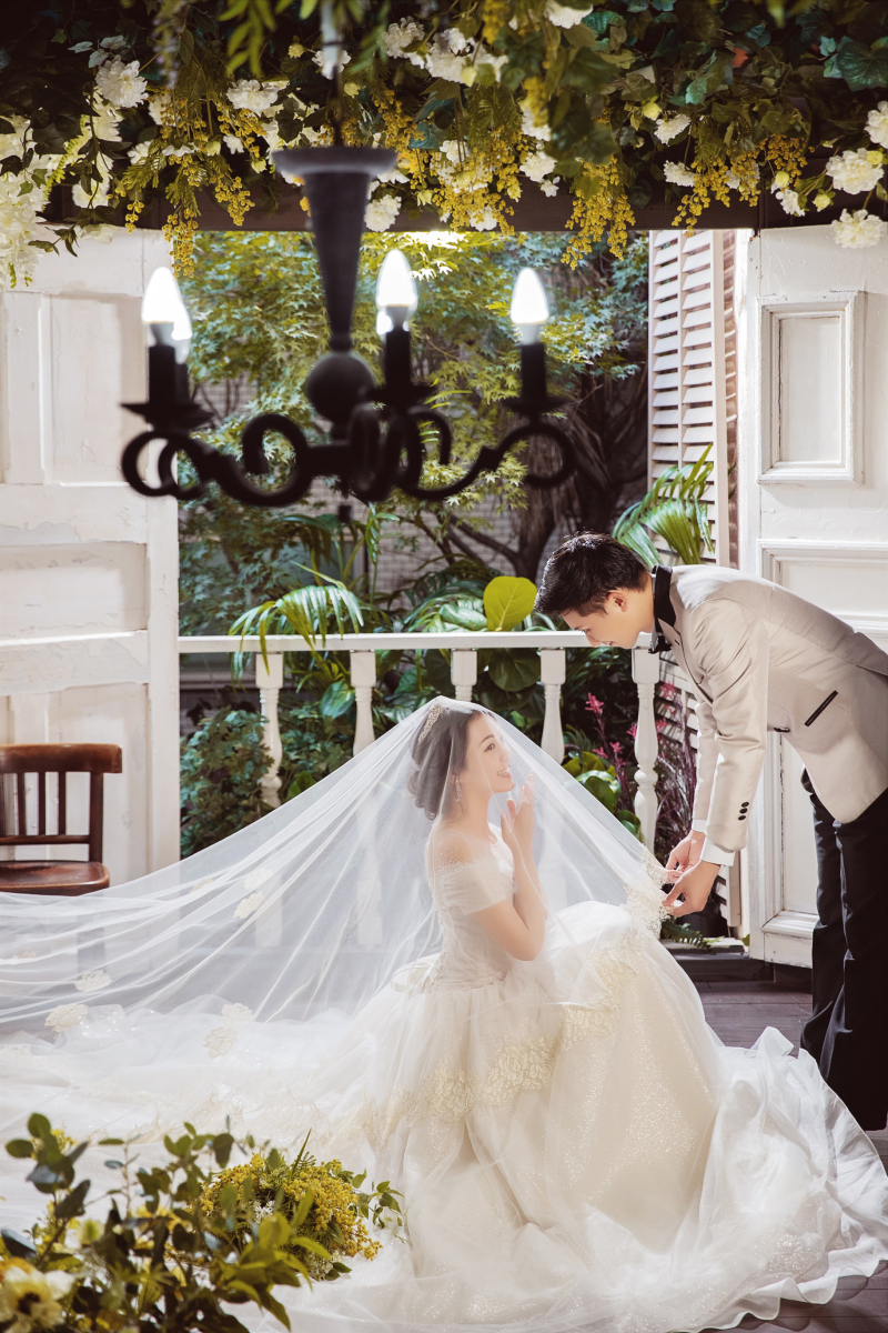 ドレスを広げて♬