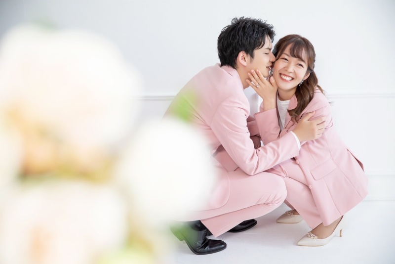 ウェディングスーツから撮影スタート！