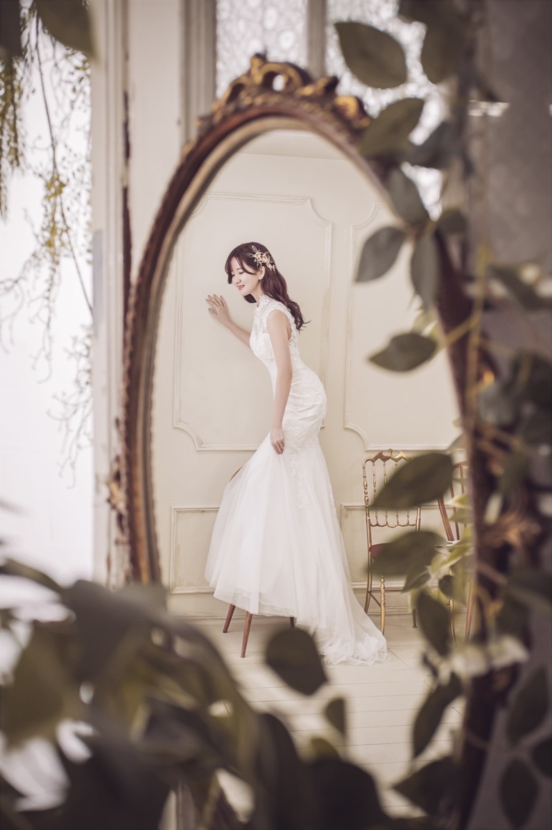 鏡越しで・・・♡